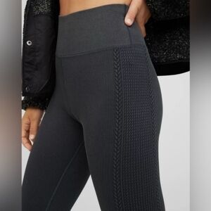 Aerie Charcoal Textured Leggings